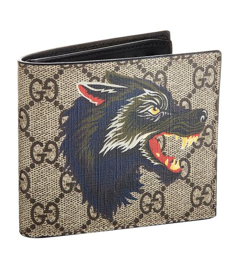 gucci wallet wolf|gucci zipper wallet.